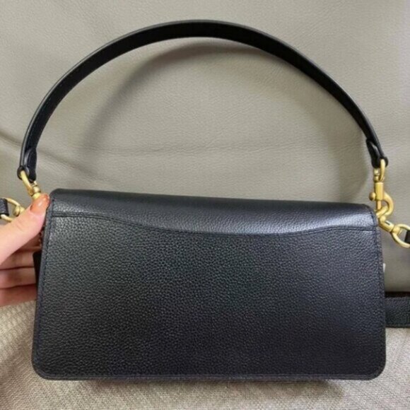 Coach Black Shoulder Bag with Gold Accents - Picture 2 of 5